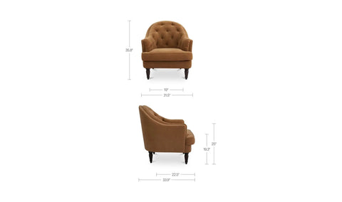 Pandora Accent Chair Ginger