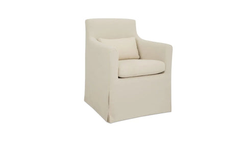 Lydia Outdoor Slipcover Dining Chair Cream