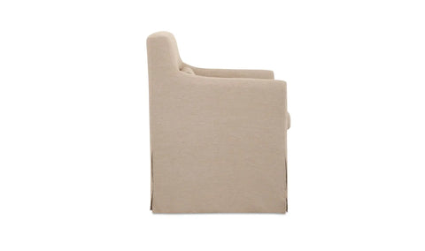 Lydia Outdoor Slipcover Dining Chair Light Brown
