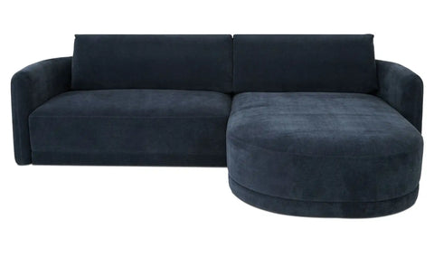Emmy Sectional Dark Blue Left