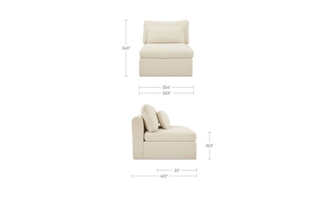 Swift Slipper Chair Light Beige