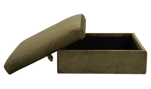 Swift Storage Ottoman Dark Green