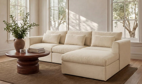 Swift Storage Ottoman Light Beige