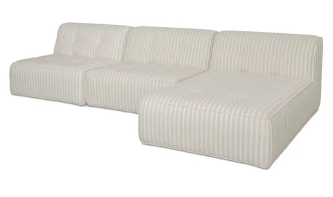 Sunseeker 3 Piece Outdoor Lounge Brown Stripe