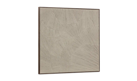 Flutter Framed Painting Cool Beige