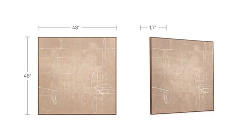Notion Framed Painting Brown