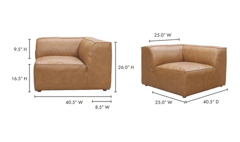 Form Corner Chair Sonoran Tan Leather