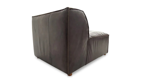 Form Slipper Chair Espresso Brown Leather
