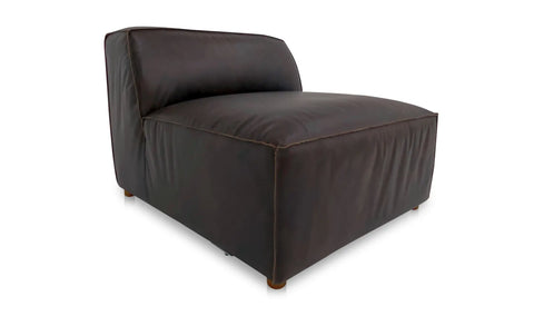 Form Slipper Chair Espresso Brown Leather