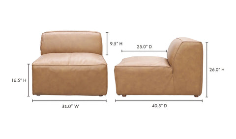 Form Slipper Chair Sonoran Tan Leather