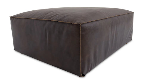 Form Ottoman Espresso Brown Leather