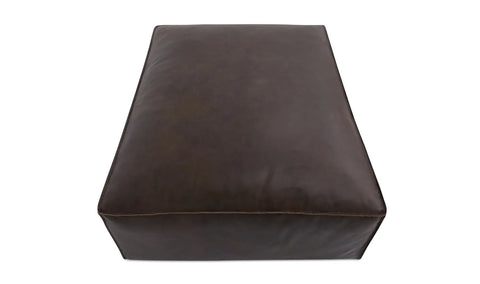Form Ottoman Espresso Brown Leather
