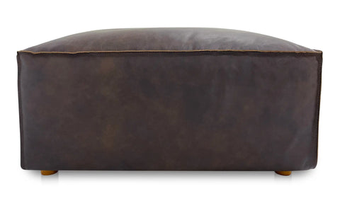 Form Ottoman Espresso Brown Leather