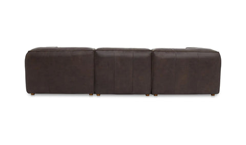 Form Signature Modular Sectional Espresso Brown Leather