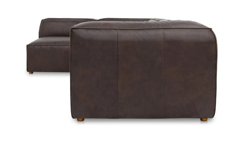 Form Signature Modular Sectional Espresso Brown Leather
