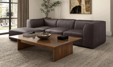 Form Classic L-Shaped Modular Sectional Espresso Brown
