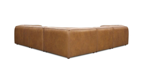 Form Classic L-Shaped Modular Sectional Sonoran Tan Leather