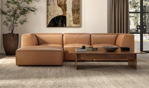 Form Dream Modular Sectional Sonoran Tan Leather