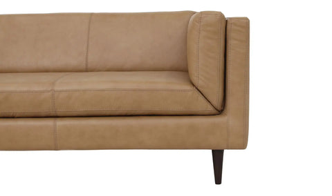 Woods Sofa Tan Leather