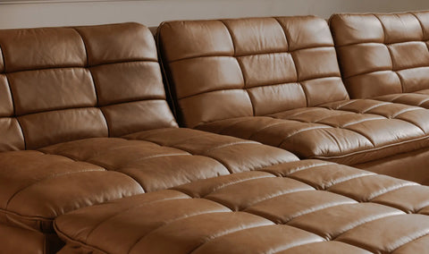 Lino Slipper Chair Tan Leather