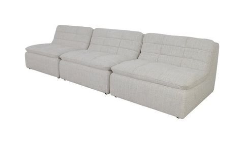 Lino Armless Modular Sofa Textured Oat