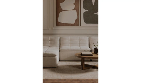Lino Lounge Modular Sectional Textured Oat