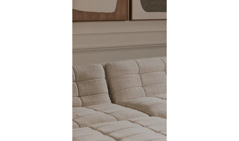 Lino Lounge Modular Sectional Textured Oat