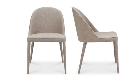 Burton Dining Chair Light Grey - Set Of Two