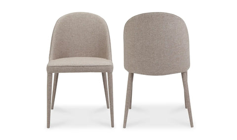Burton Dining Chair Light Grey - Set Of Two