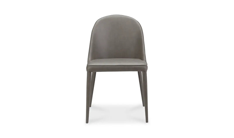Burton Dining Chair Grey Vegan Leather - Set Of Two