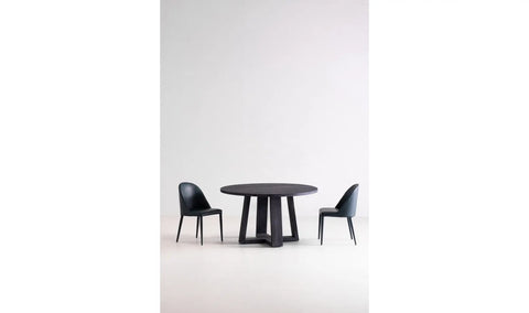 Burton Dining Chair Dark Teal Vegan Leather - Set Of Two