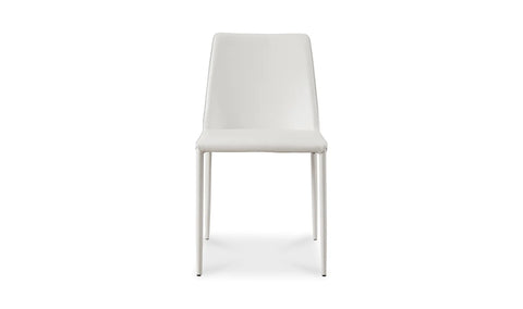 Nora Dining Chair White Vegan Leather - Set Of Two