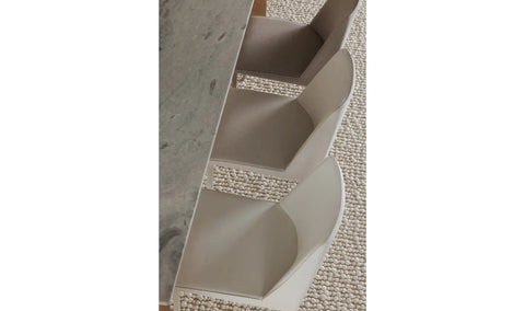 Nora Dining Chair White Vegan Leather - Set Of Two