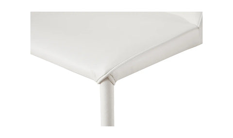 Nora Dining Chair White Vegan Leather - Set Of Two