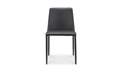 Nora Dining Chair Black Vegan Leather - Set Of Two