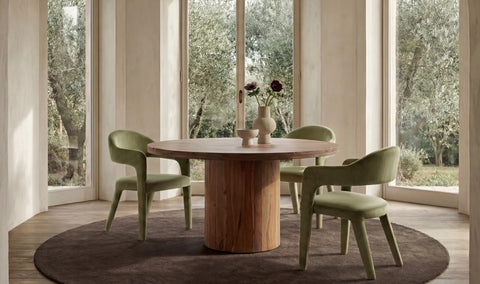 Martens Dining Chair Green Velvet