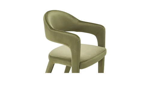 Martens Dining Chair Green Velvet