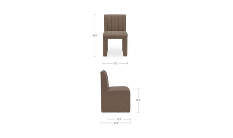 Sally Dining Chair Light Brown