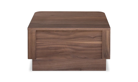 Round Off Small Nightstand Walnut