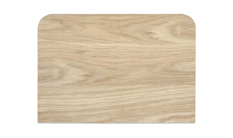 Round Off Small Nightstand Light Oak Brown