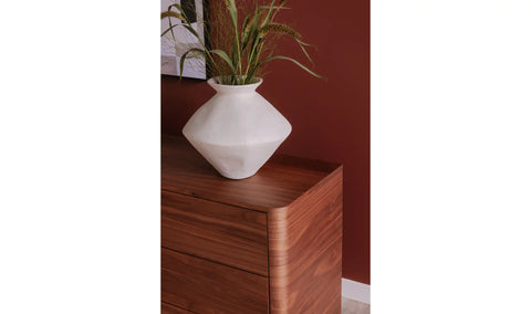Round Off Dresser Walnut Brown