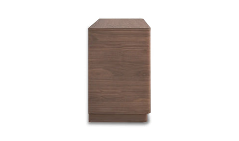 Round Off Dresser Walnut Brown