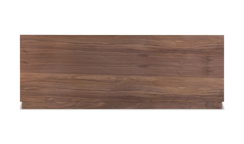 Round Off Queen Bed Walnut Brown