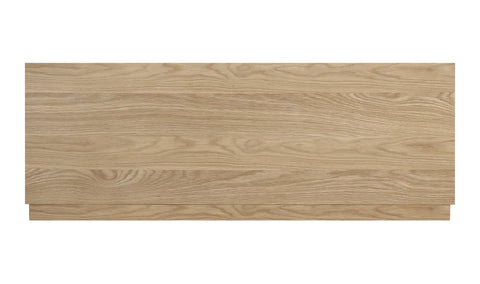 Round Off Queen Bed Light Oak Brown