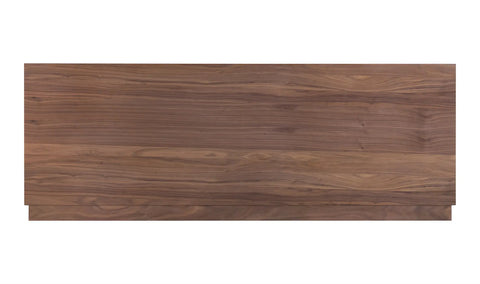 Round Off King Bed Walnut Brown