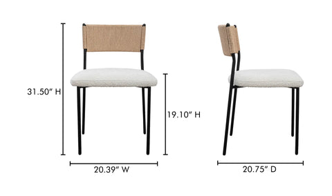 Foley Dining Chair White Set Of Two